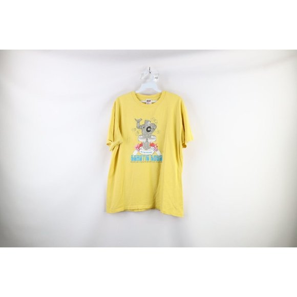 Vintage 90s L Distressed Beastie Boys In the Round World Tour Band T-Shirt USA